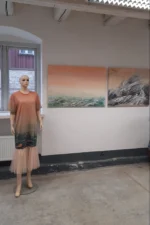 Kleita/ tunika ar tilla volānu "Rozā gaismā" - Image 2