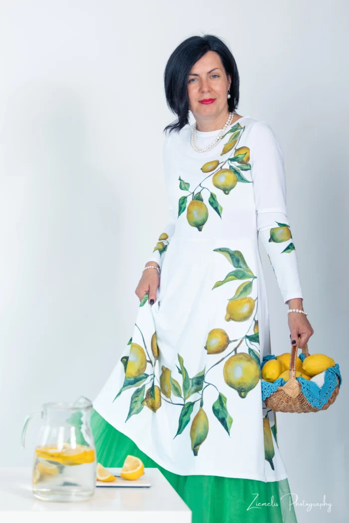Kleita "Citronu akvarelis" - Image 1